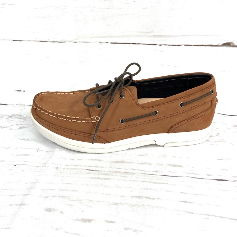 Apex Boat Shoes Men’s 11.5‎ M Brown Leather Slip On